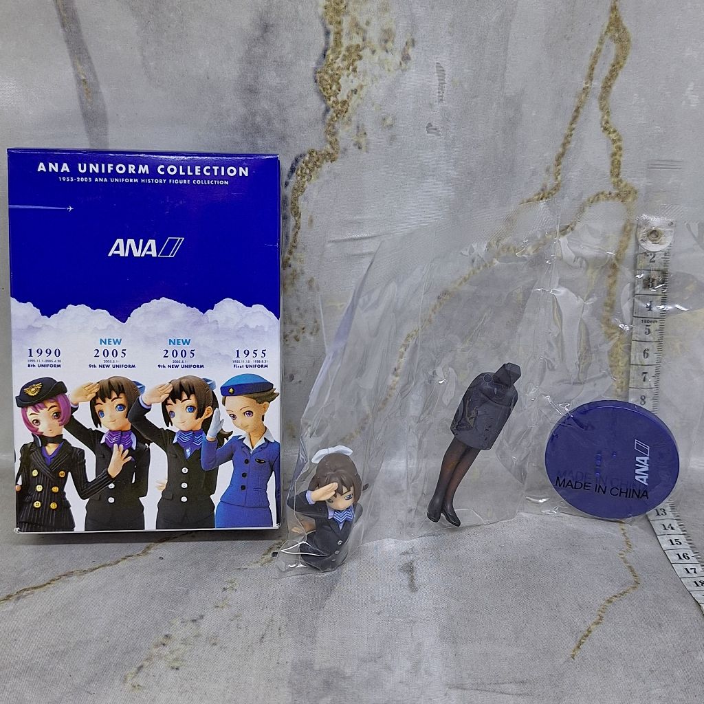 Jual Ana Japan Uniform Collection Figure 2005 9th Blue Scarf Cabin Crew ...