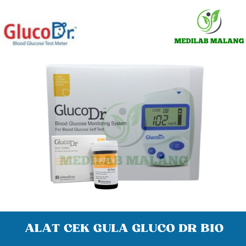 Jual GLUCO DR - Alat Cek Gula Darah Gluco Dr Bio Sensor | Shopee Indonesia