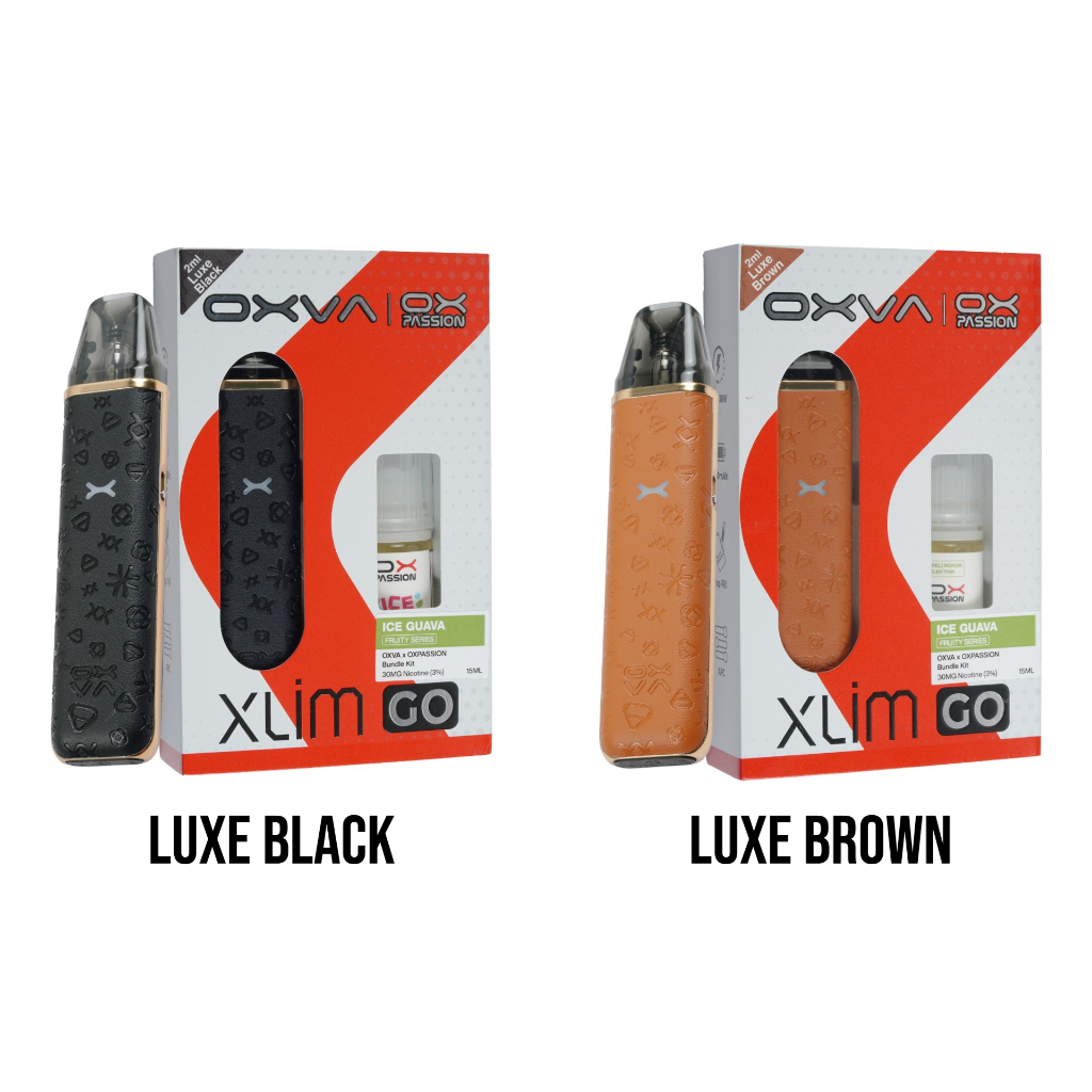 Jual Oxva Xlim Go Pod Kit Bundling Liquid 15ml Luxe Black Luxe Brown ...