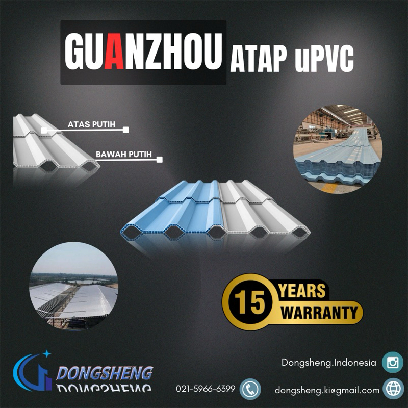 Jual Atap uPVC Hollow Tile Guanzhou 960mm - Atap Modern Dan Tahan Lama ...