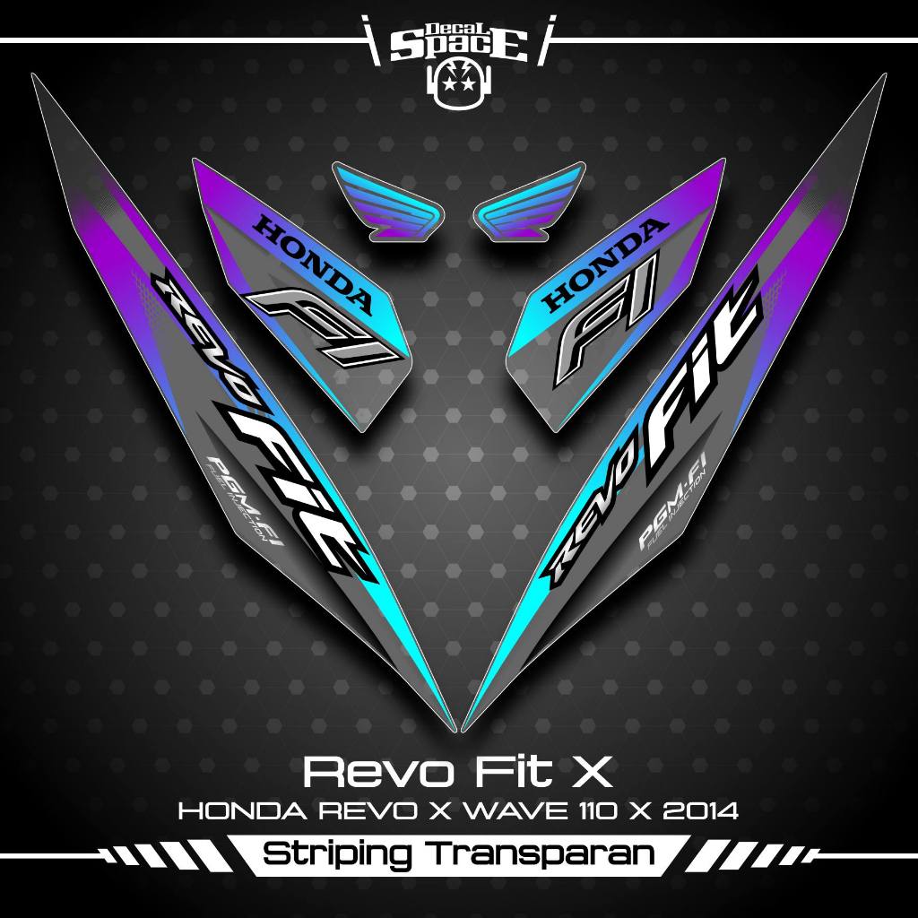 Jual STRIPING TRANSAPRAN REVO FIT FI SKU 6 REVO X STICKER STIKER BENING ...