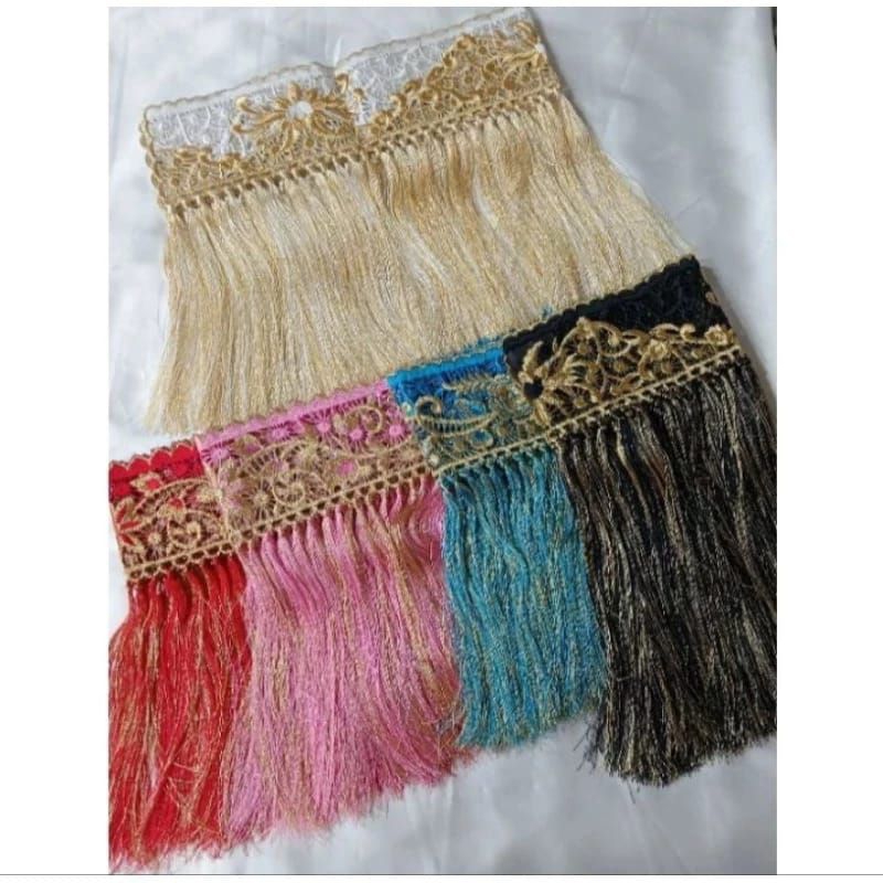 Jual RENDA RUMBAI BORDIR SONGKET PALEMBANG TENUN BATAK ULOS | Shopee ...