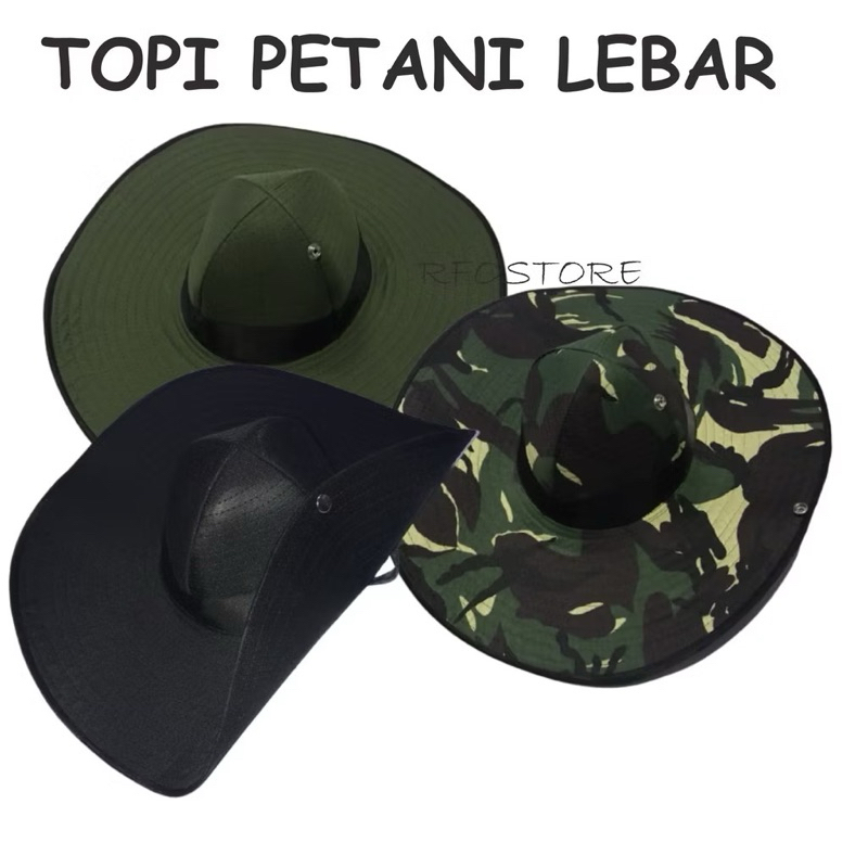 Jual TOPI PETANI / TOPI RIMBA / TOPI MEXICO / TOPI SAWAH MURAH | Shopee ...