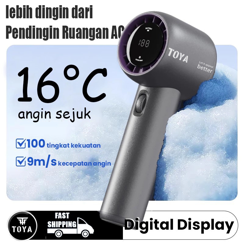 Kipas portabel mini Dapat kipas angin mini portable tahan lama usb kipas angin genggam LED Display