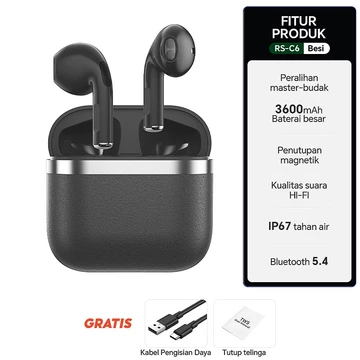 Headset Bluetooth FULL BASS AIR31 TWS Bluetooth 5.3 Headset Nirkabel Dengan Mikrofon Earphone