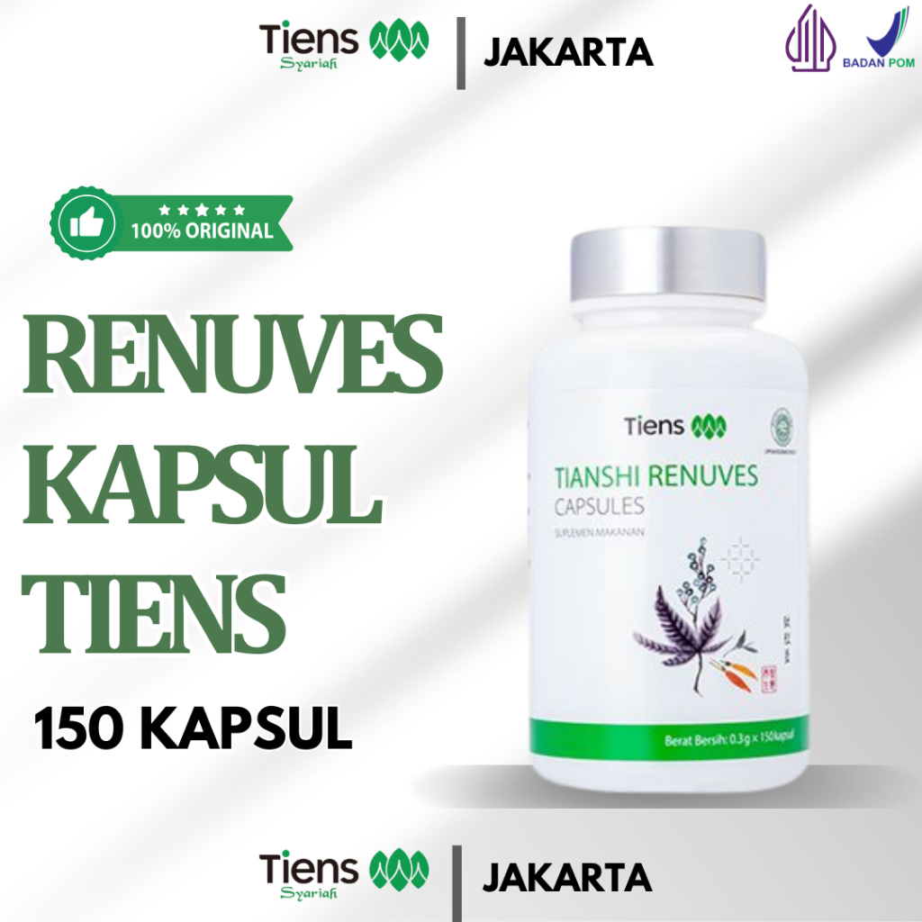 Jual RENUVES TIENS ORI SEGEL 150 CAPSULES SUPLEMEN MATA MINUS | Bisa ...