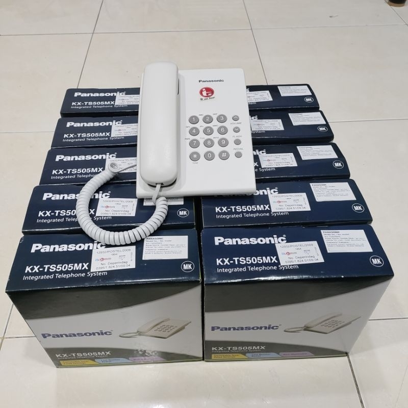 Jual Panasonic Telp KX- TS505 MX Single Line Analog Telepon Telkom ...