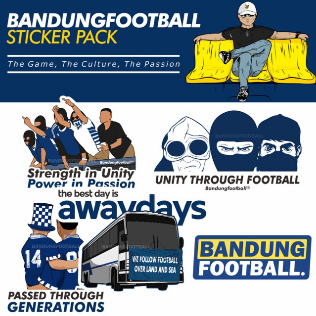 Jual STICKER PACK BANDUNGFOOTBALL VOL 1 | SUPPORTER CASUAL ULTRAS ...