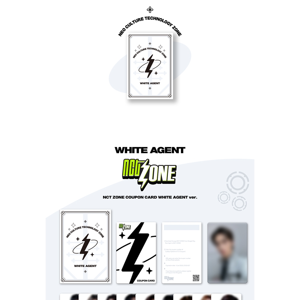 Jual NCT ZONE - COUPON CARD WHITE AGENT ver | Shopee Indonesia