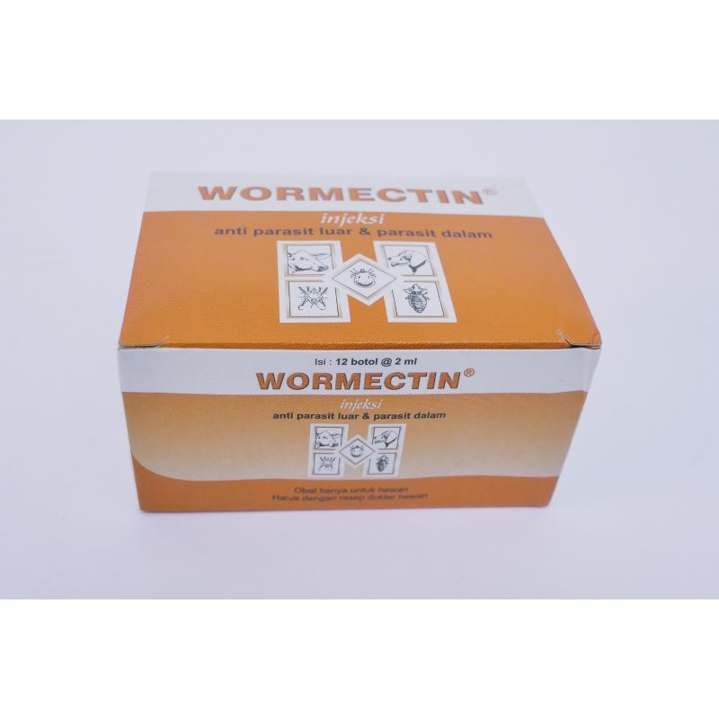 Jual wormectin injeksi obat kutu produk medion kemasan botol kaca @ 2 ...