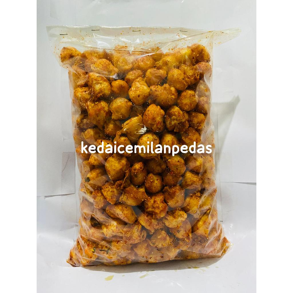 Jual seblak kering siomay/somay mini ready varian rasa pedas daun jeruk ...