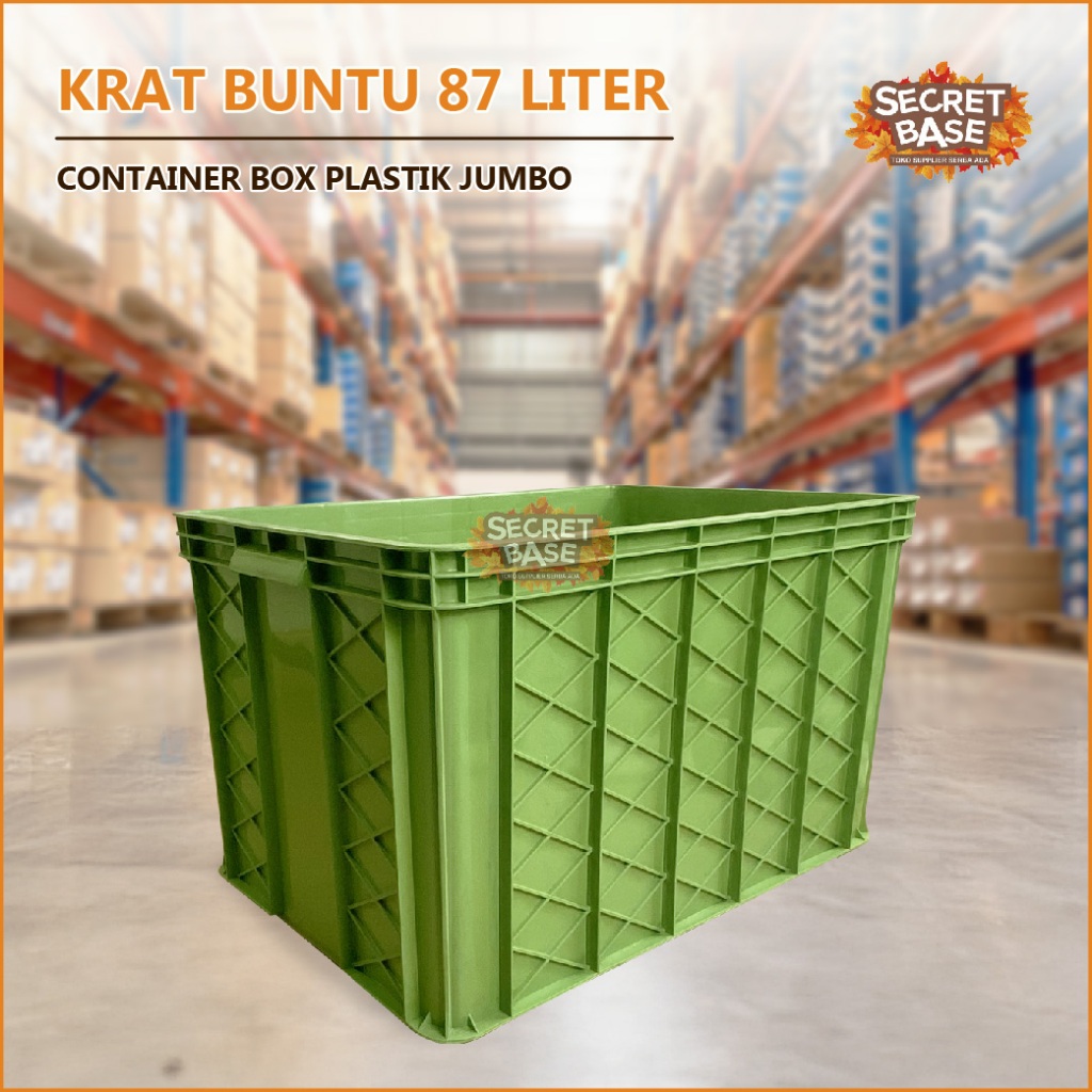 Jual KRAT BUNTU 87 LITER - Bak Ikan Plastik / Container Box Plastik ...