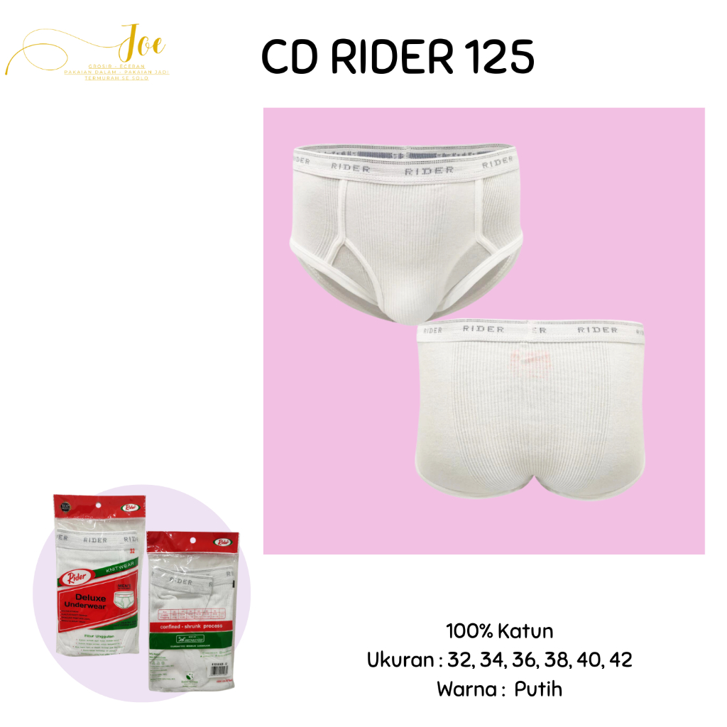 Jual CD RIDER 125 Pria Karet Boxer / Pakaian Dalam RIDER R 125 Warna ...