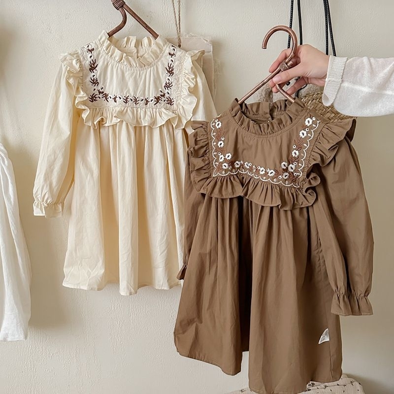 Jual (Mommyhoky) Dudu Cream 1-8th-Dress anak Premium Dress anak Vintage  Dress pesta babydoll tunik anak perempuan Import | Shopee Indonesia