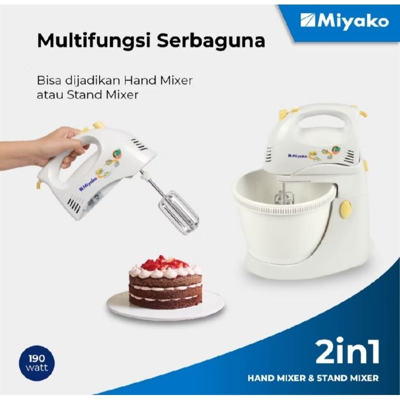 Jual Mixer Miyako SM625 Stand Mixer Berdiri - Putih - 3 Liter KOTA ...