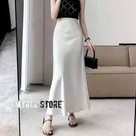 Rok Satin Long Skirt Rok Satin Panjang Premium