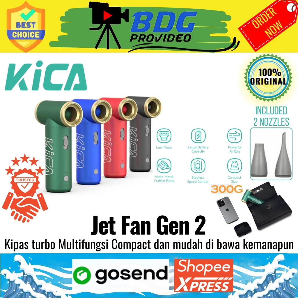 Jual KiCA Jet Fan 2 / Kipas KICA Jet Fan Gen 2 Multifunction Fan Mini ...