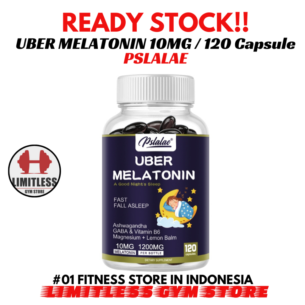 Jual UBER USA Melatonin 10mg isi 120 Kapsul Suplemen Bantu Tidur ...