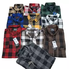 Kemeja Pria Flanel Motif Kotak Lengan Panjang