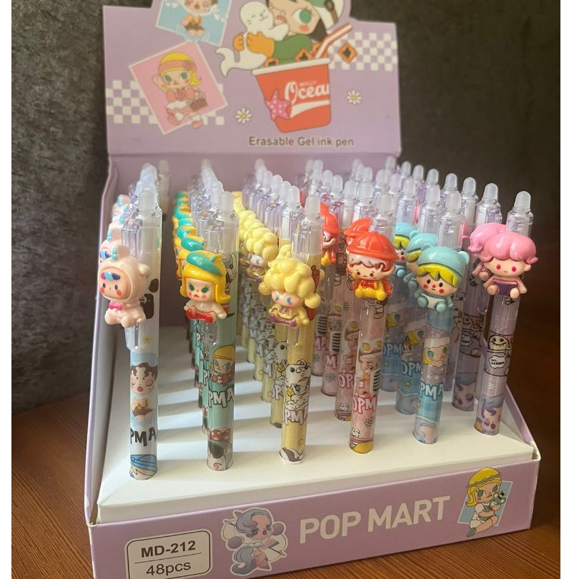 Jual Pen Gel Hapus Popmart Molly Pen Cetek Bisa Hapus Hacipupu Erasable ...