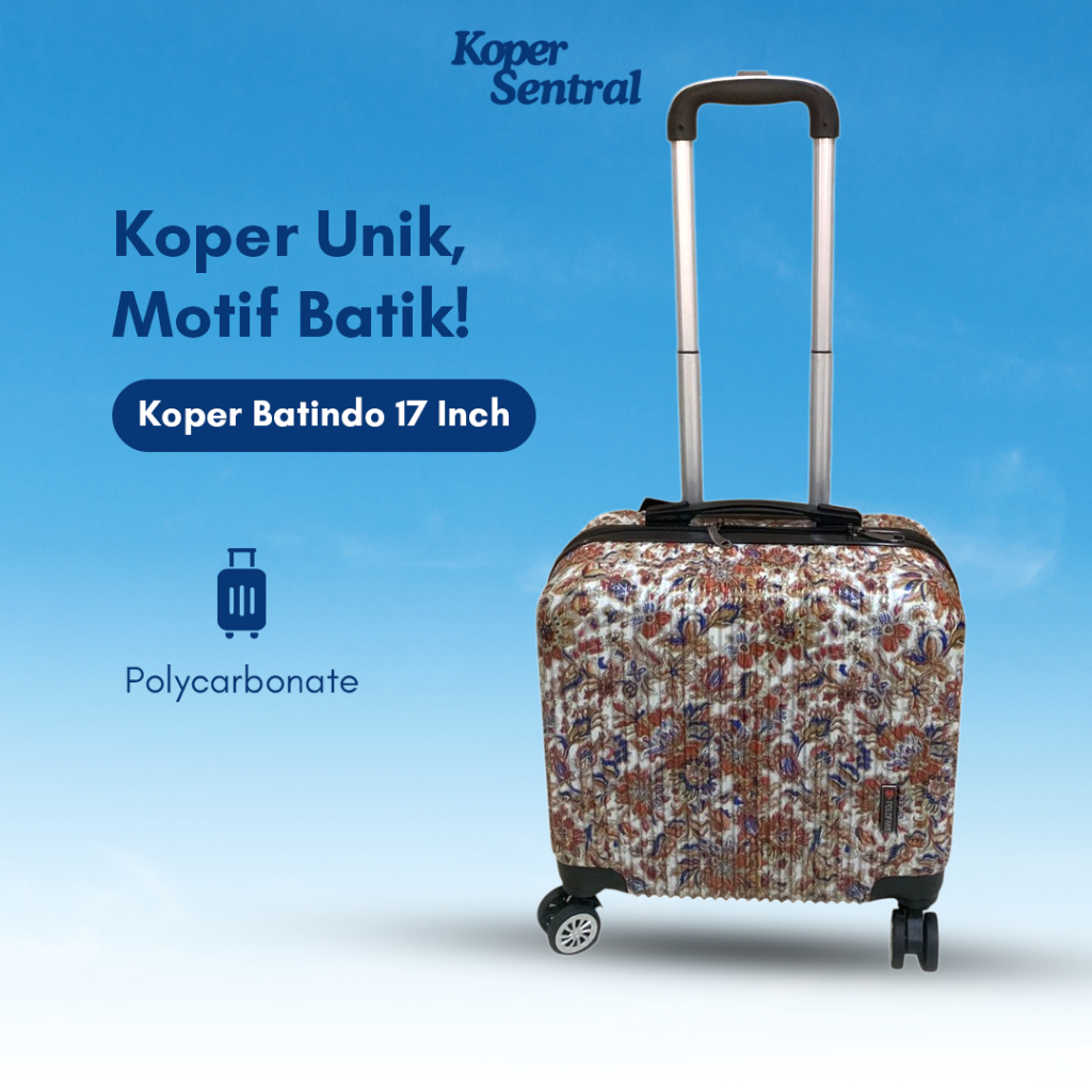 Jual Koper Batindo 17 Inch - Koper Kabin Size Gambar Batik Bahan ...