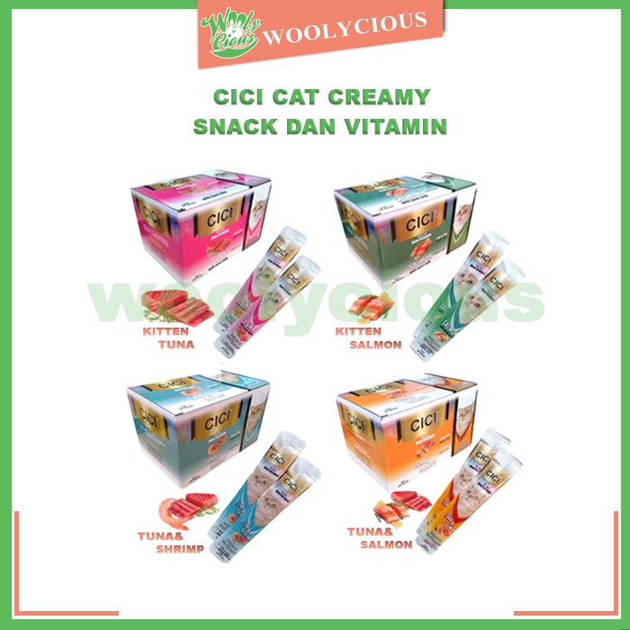 Jual SNACK CICI CAT CREAMY 15 GRAM | SNACK KUCING ADULT DAN KITTEN ...