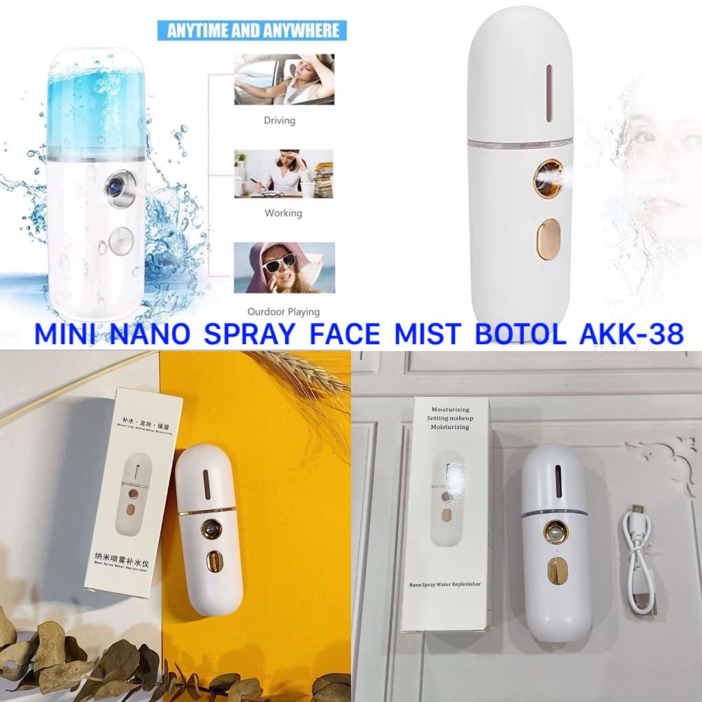 Jual MINI NANO SPRAY FACE MIST BOTOL AKK-38/Nano Spray Portable Mini ...