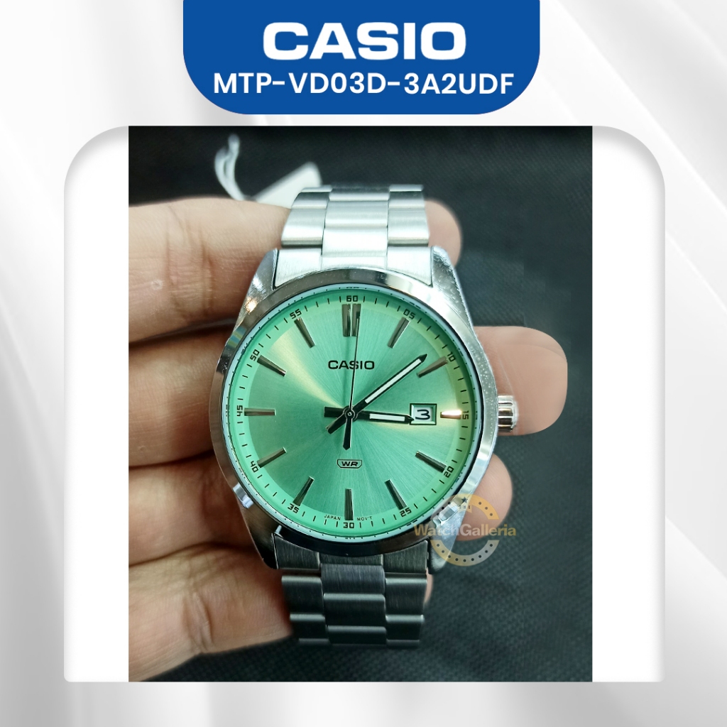 CASIO MTP-VD03D-3A2UDFミントグリーン腕時計ウォッチ CASIO MTP-VD03D-3A2UDFミントグリーン腕時計ウォッチ - メルカリ