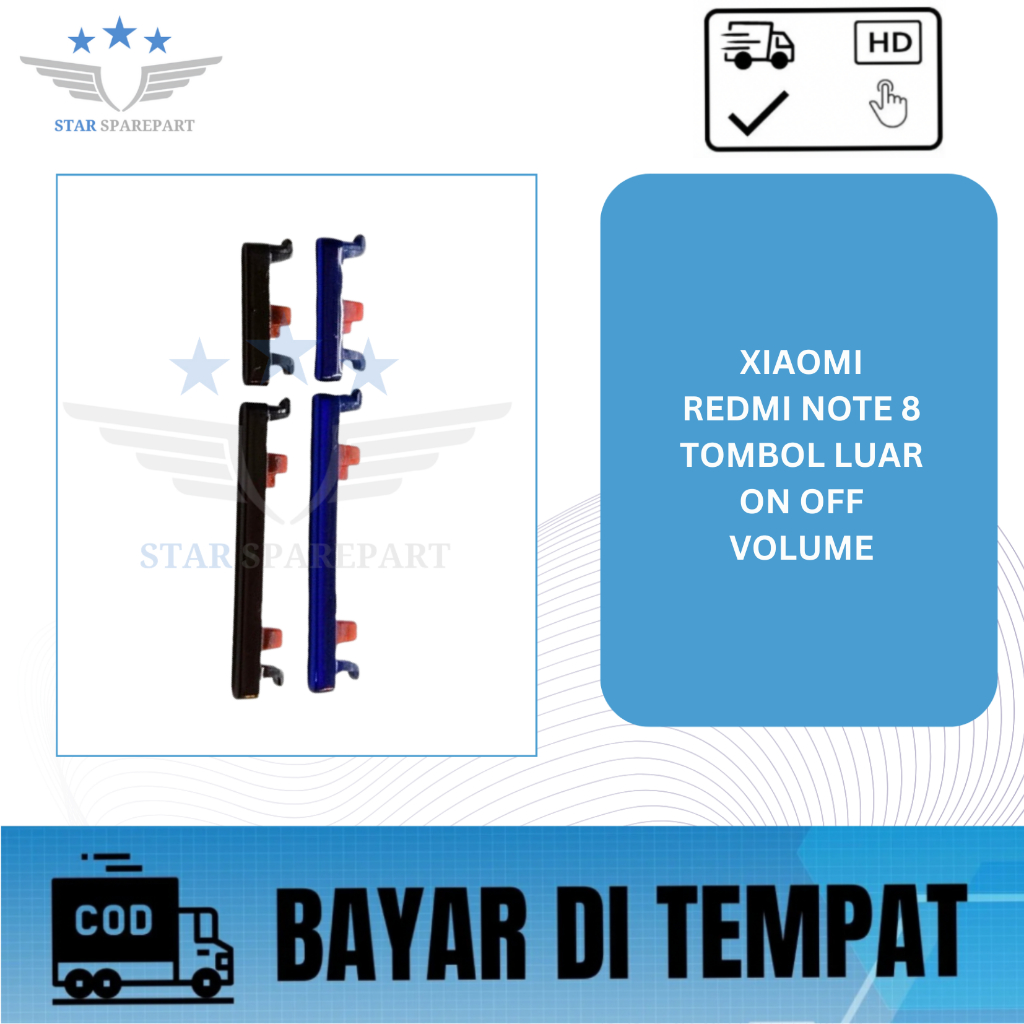 Jual TOMBOL LUAR KEYPAD ON OFF + VOLUME XIAOMI REDMI NOTE 8 | Shopee ...