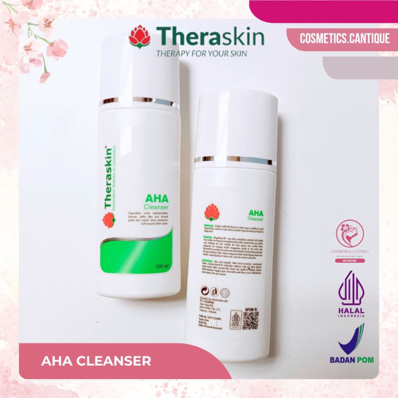Jual THERASKIN AHA CLEANSER | SABUN WAJAH UNTUK KULIT KERING/FLEK ...