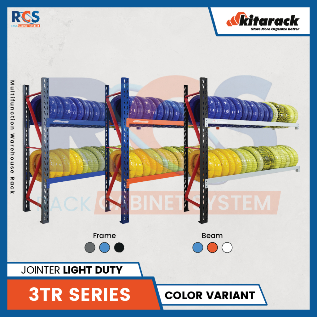 Jual KITARACK Rak Gudang Tire Rack 3TR1520J Jointer Hitam Series Rak ...