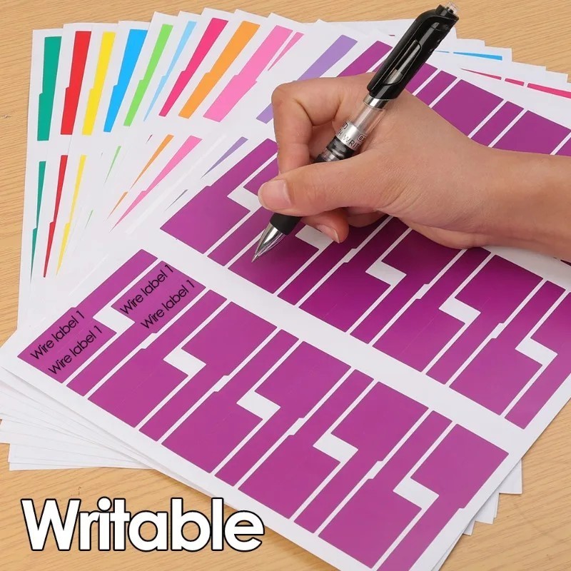 Jual 300pcs Kabel Penanda Label Penanda Kabel Jaringan Stiker Label ...