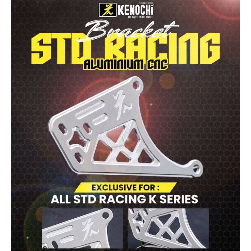 Jual BRACKET CNC DUDUKAN KNALPOT STANDAR RACING MIO SPORTY, SMILE, FINO ...