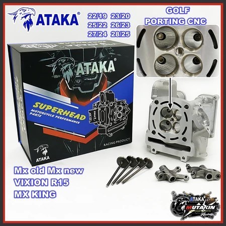 Jual ATAKA RACING Super Head Porting CNC Golf 22/19 23/20 25/22 26/23 ...