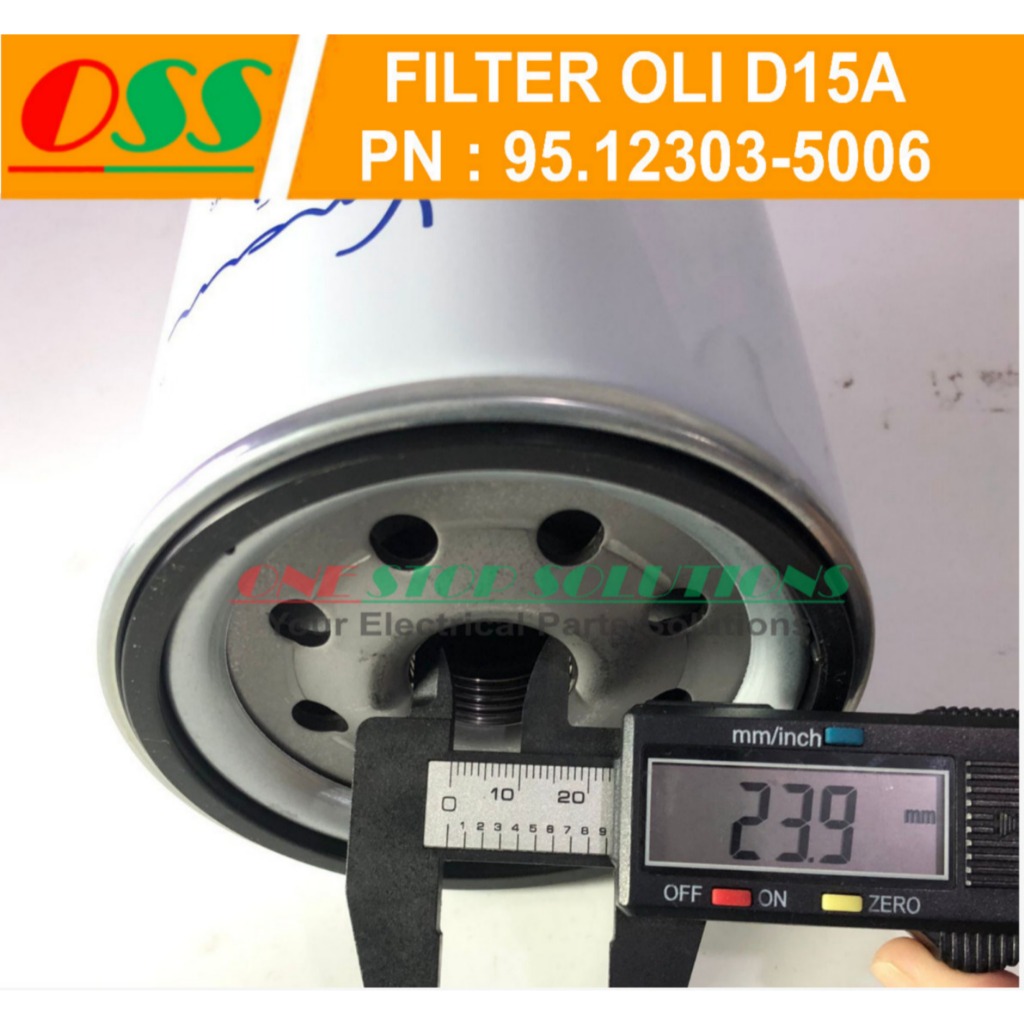 Jual OIL FILTER FILTER OLI WATER SEPARATOR D15A PN 95.12303-5006 ENGINE ...