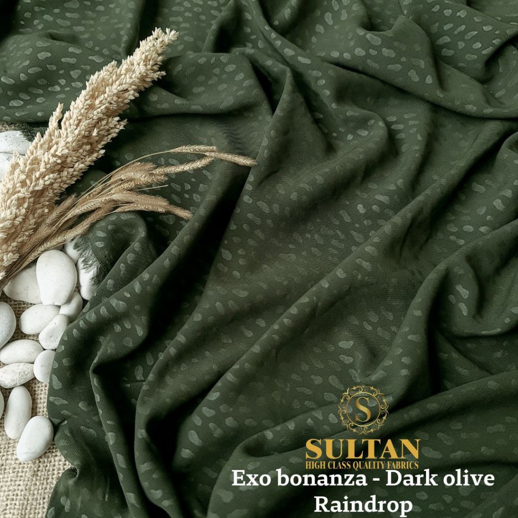 Jual KAIN EXO BONANZA SULTAN EMBOSS RAINDROP 50 CM | Shopee Indonesia