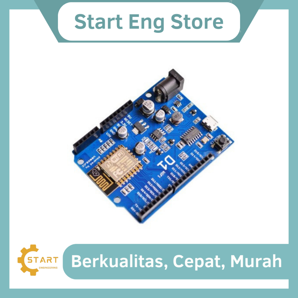 Jual WeMos D1 WiFi ESP8266 ESP-12F Arduino Uno Based Shield IoT Module ...