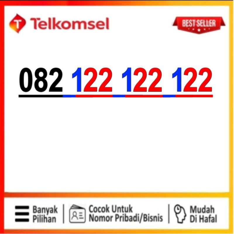 Jual nomor cantik Telkomsel simpati abc abc abc 122 122 122 | Shopee ...
