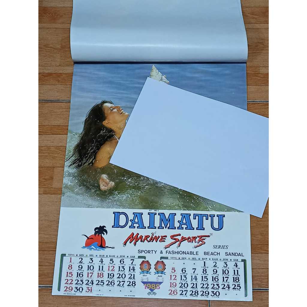 Jual Koleksi Langka Jadul Lawas Kalender Tahun 1988 Daimatu Marine