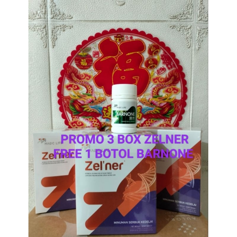 Jual 3 Box Zelner Magiclife Original free 1 botol Barnone | Shopee ...