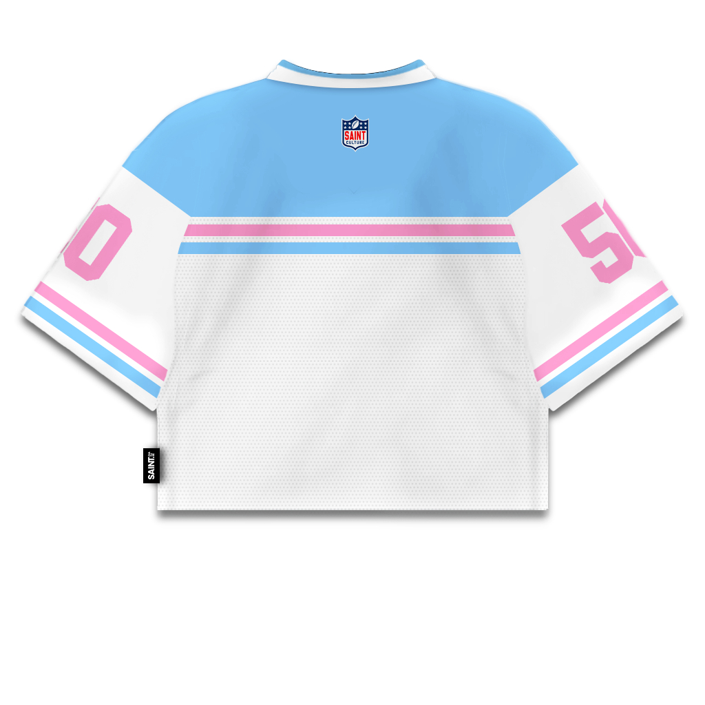 Jual Saint Culture / Blue Pastel Crop 50 / Croptop Jersey Vintage ...