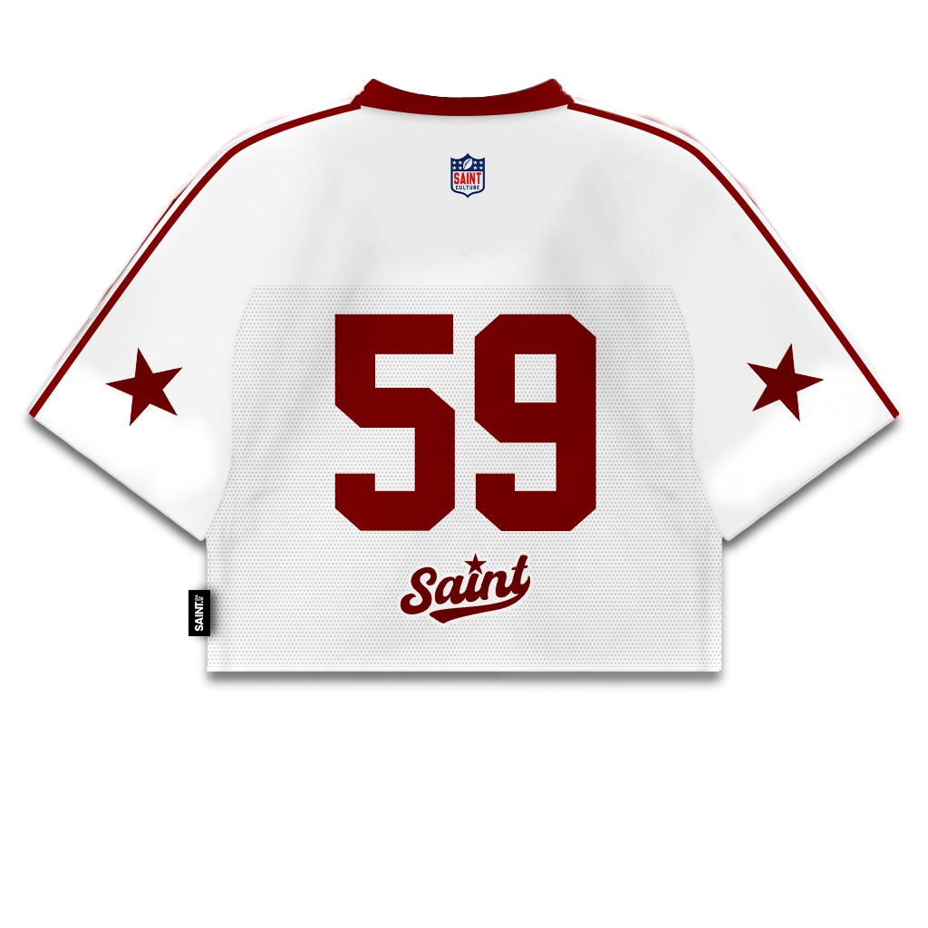 Jual Saint Culture / Rising Red Crop 59 / Croptop Jersey Vintage ...