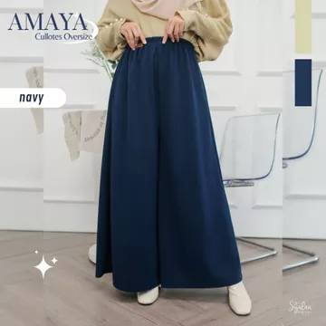 SYALNA Celana Kulot Jumbo Oversize Wanita Muslimah Cullotes