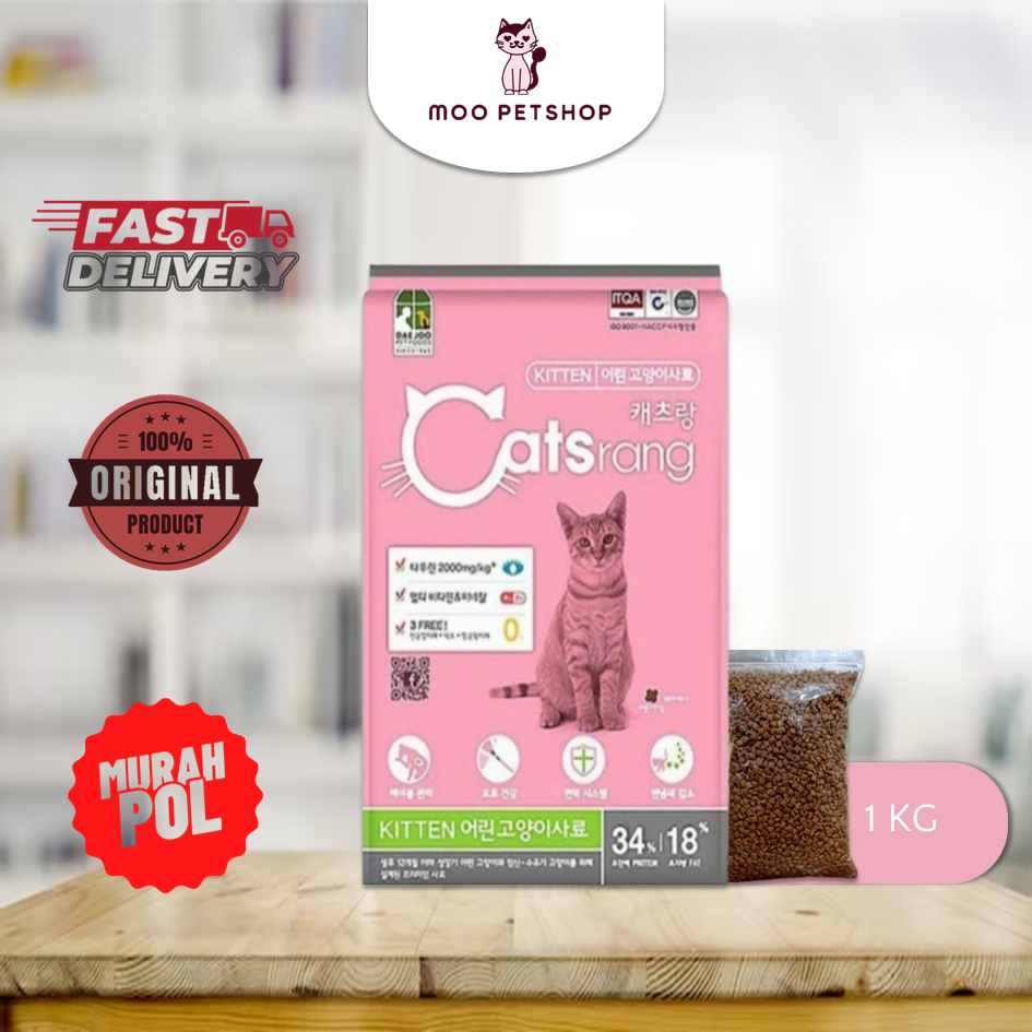Jual Catsrang kitten 1kg kemasan 1kg repack | Catsrang untuk anak ...