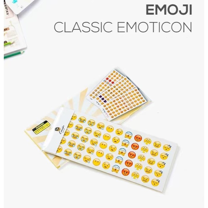 Jual 660pcs Stiker Emoji mini Sticker Emoji Lucu 12 Lembar | Shopee ...