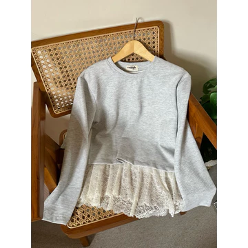 Jennie Blouse Knit Vintage Korea Adem Renda Unik