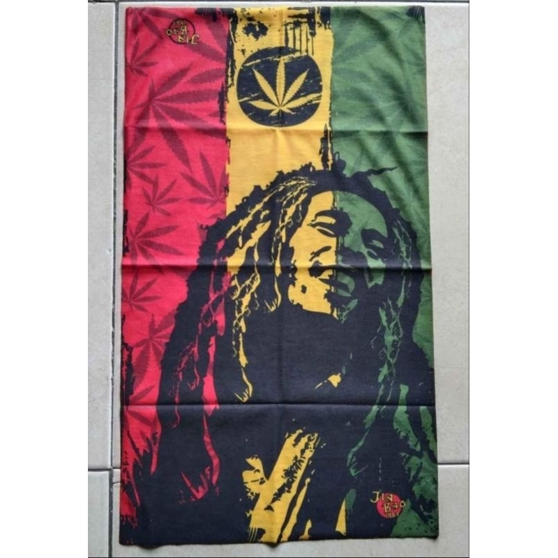 Jual Buff bandana merk JIA BAO reggae rasta Bob Marley | Shopee Indonesia