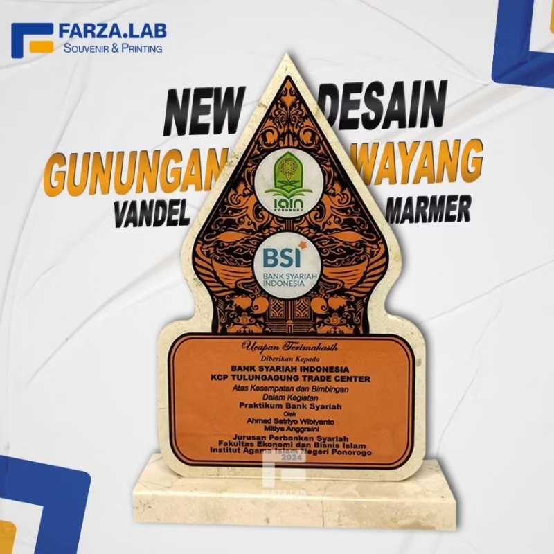 Jual Vandel Marmer Resin, Plakat Marmer, Cinderamata, Hadiah Wisuda ...