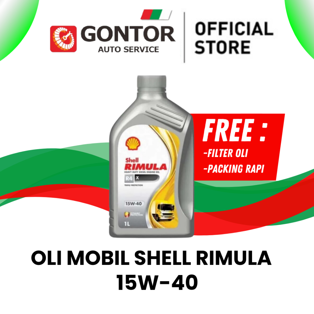 Jual Oli Mobil Shell Rimula 15W-40 1 Liter Oli Super Original Free ...