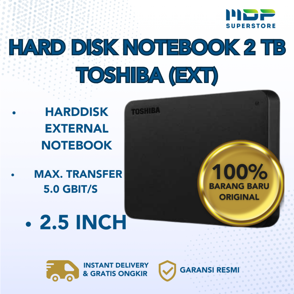 Jual HARD DISK NOTEBOOK 2 TB TOSHIBA (EXT) CANVIO BASIC 3.0 ...